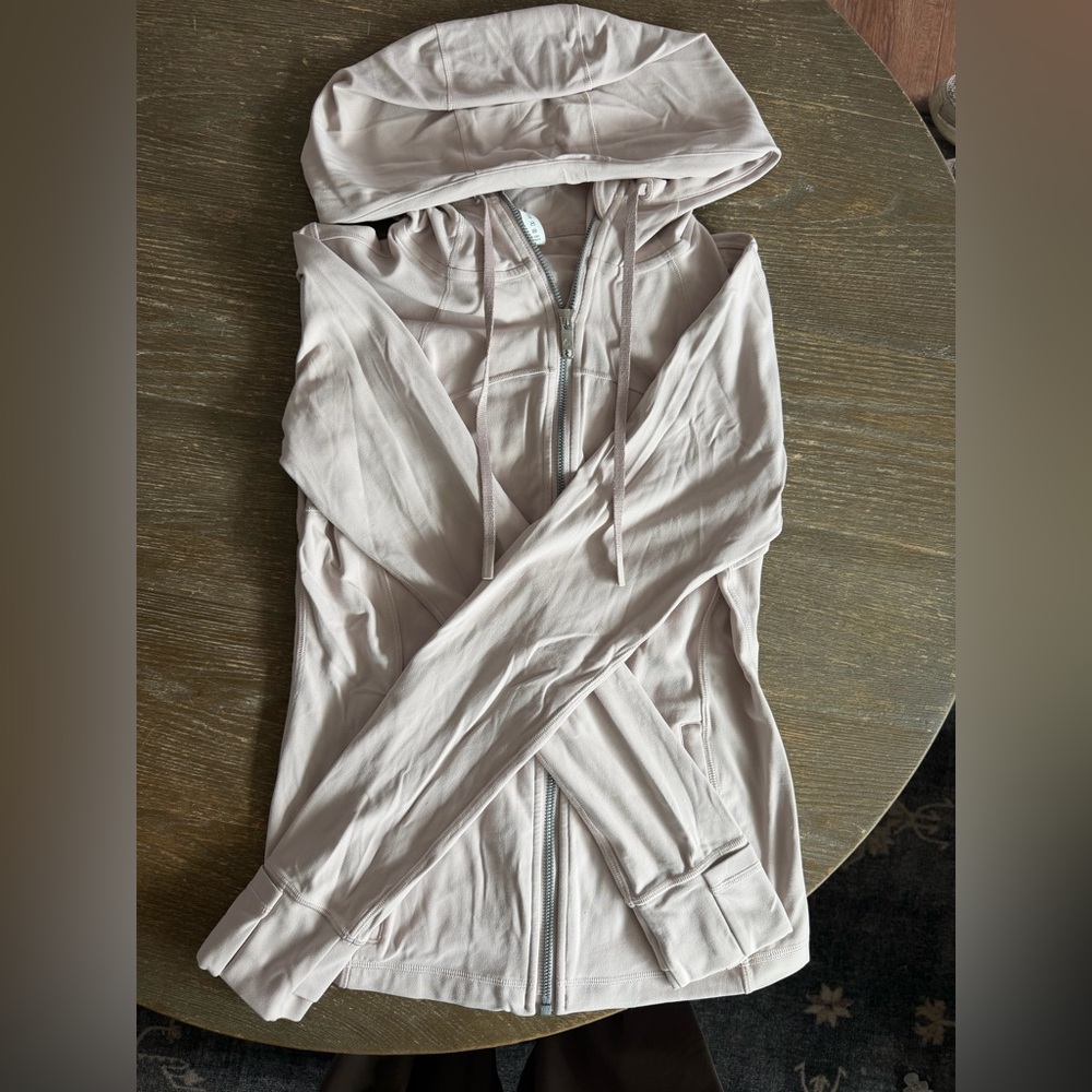 Light Pink Hooded Define Jacket